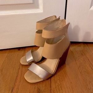 Kelsi Dagger Brooklyn Wedge Sandals with Zip-Back